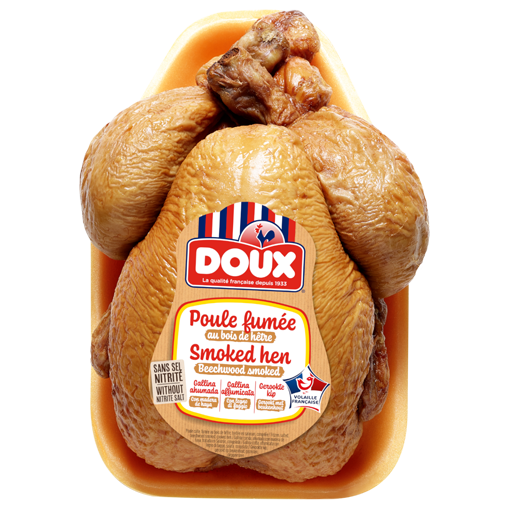 whole oven-baked smoked hen Doux